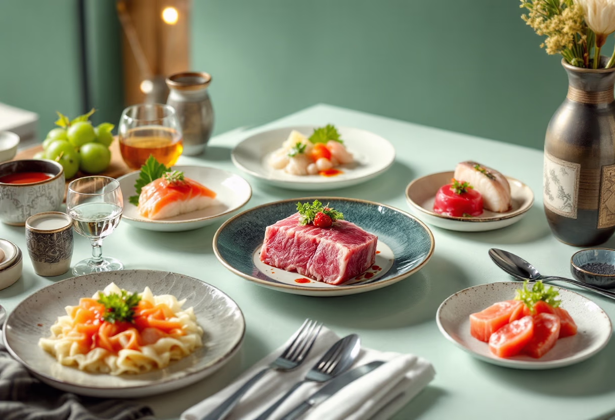 image of a special event setup for a japanese restaurant