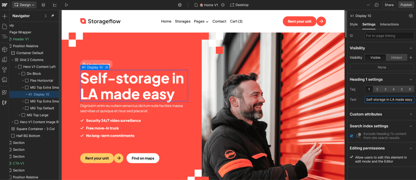 Static Content - Storageflow Webflow Template | BRIX Templates