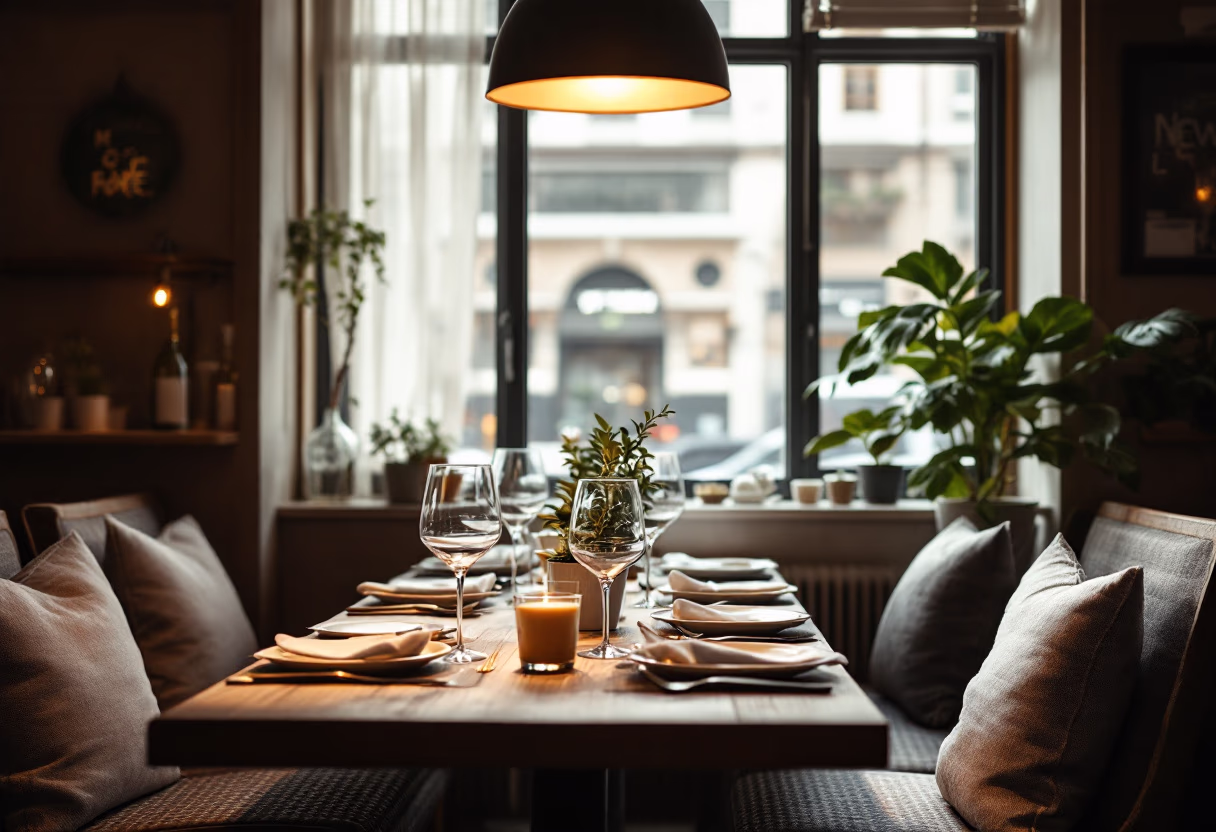 image of a hosted event inside the restaurant (italian restaurant)