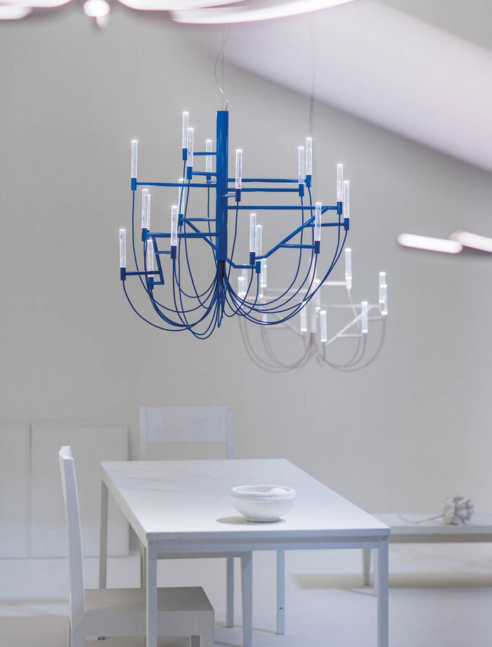 Forscarini legte mit Allumette für eine moderne Interpretation des klassischen Lüsters vor. (Foto: Giuliano Koren)