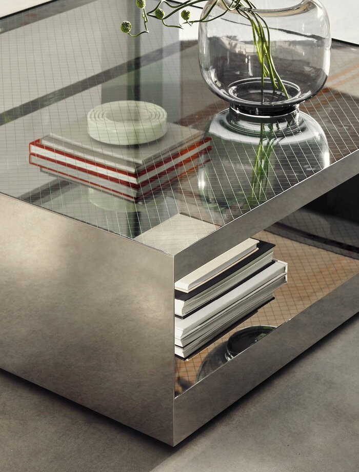 Passt gut in brutalistische Architektur und Formensprache: D’Urso Occasional Table von Knoll International. (Foto: Courtesy of Knoll)