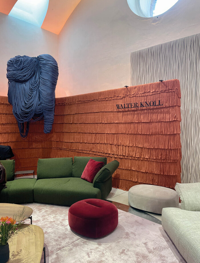 Der temporäre Showroom von Walter Knoll zur Milan Design Week 2025. (Foto: Christina Pearce)