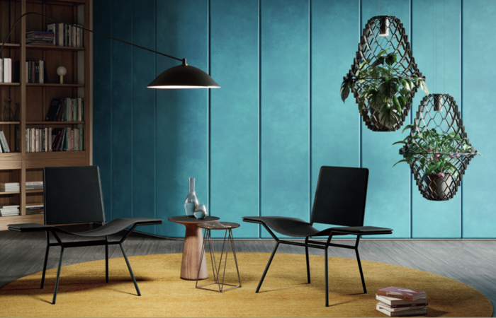 Hanging Eden als grüne Biosphären im Raum schwebend.