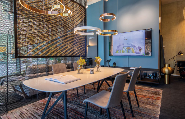 „Going digital“: Im neuen architare Store spielt digitale Technik eine wichtige Rolle.