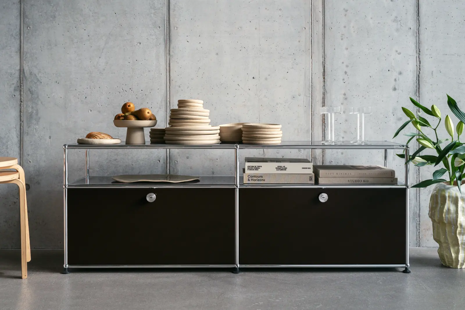 USM Haller Regalsystem — Systemwirkung im Raum