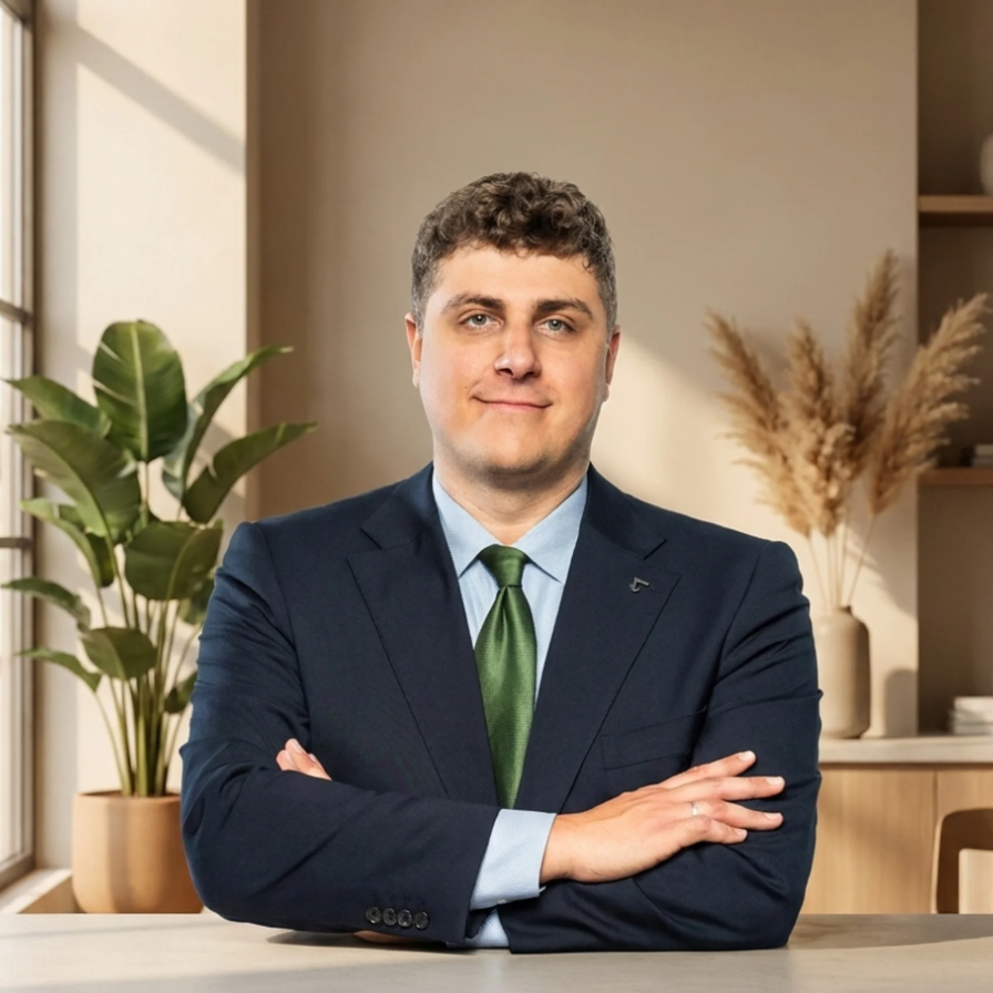 [team] image of executive team member (for a fintech company)