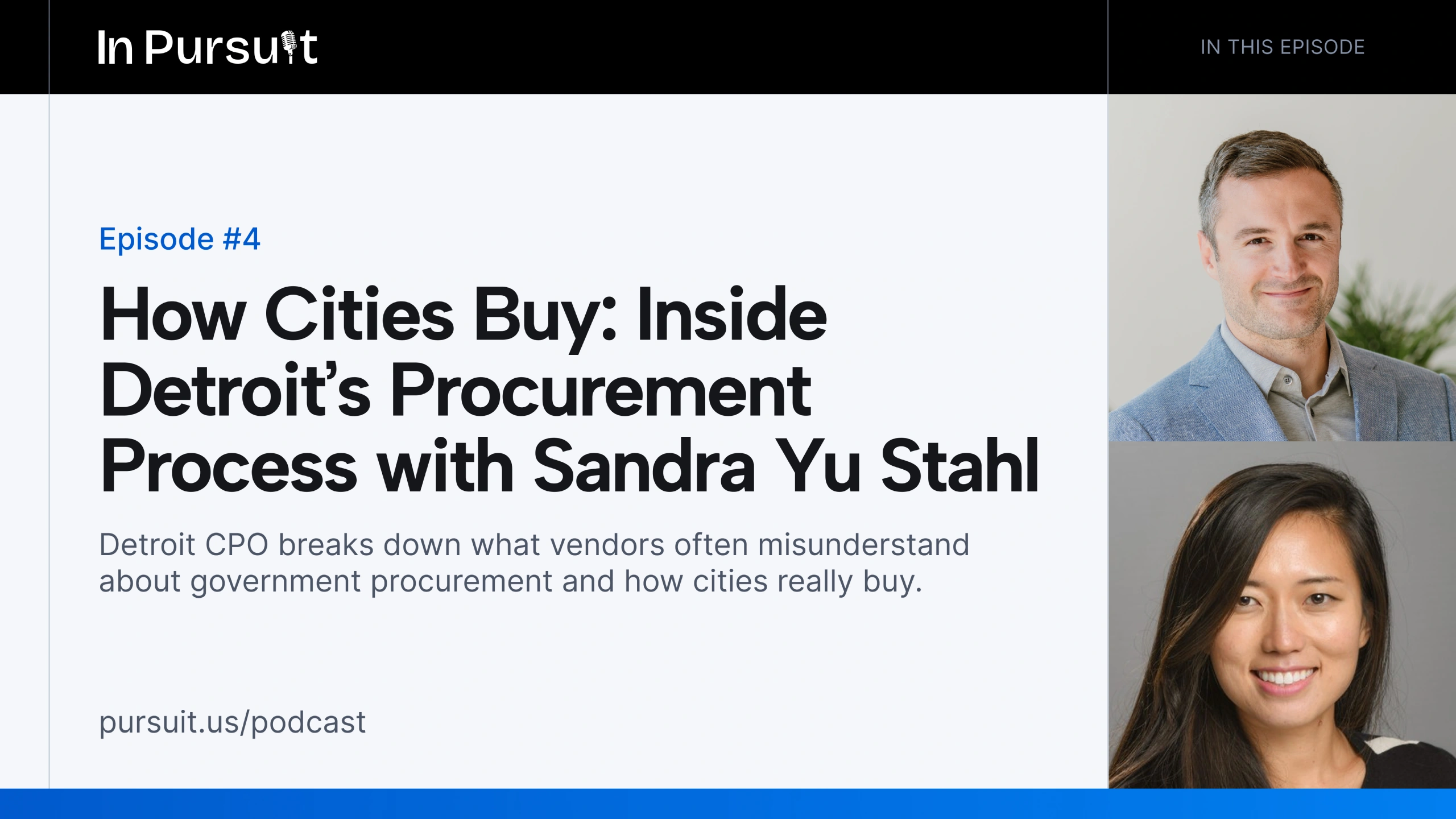 Episode 4: How Cities Buy: Inside Detroit’s Procurement Process with Sandra Yu Stahl