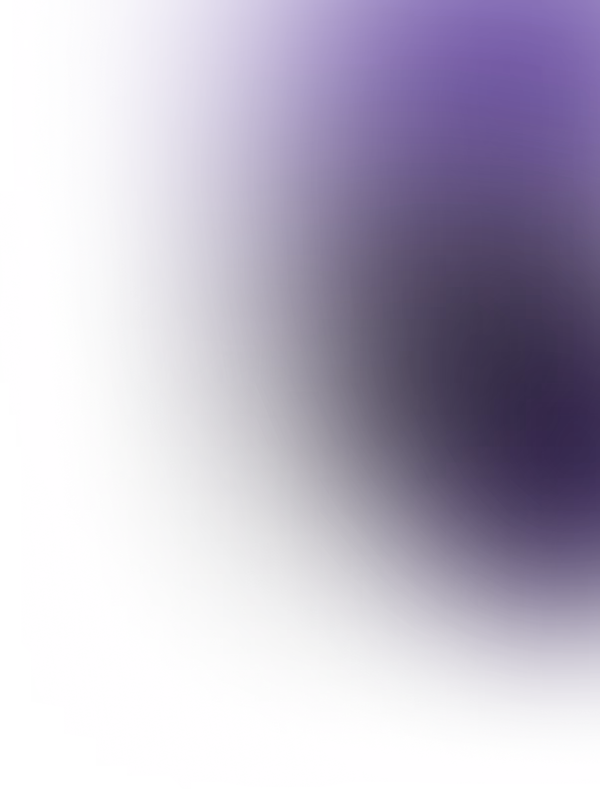 Abstract dark purple gradient with soft, blurred circular shapes fading into black and white edges.