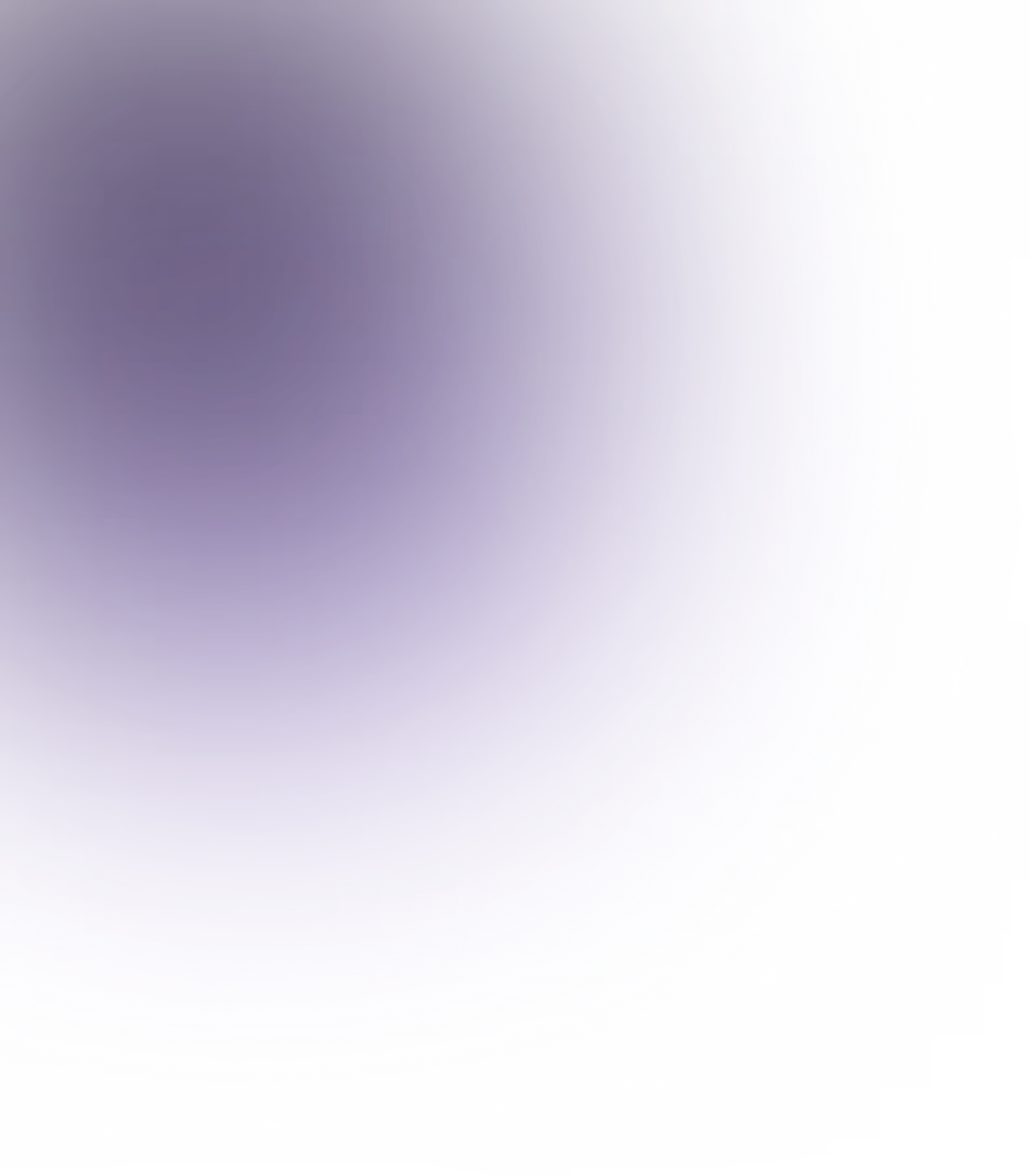 Smooth gradient background blending dark purple to lighter purple and blue shades with a soft curved edge.