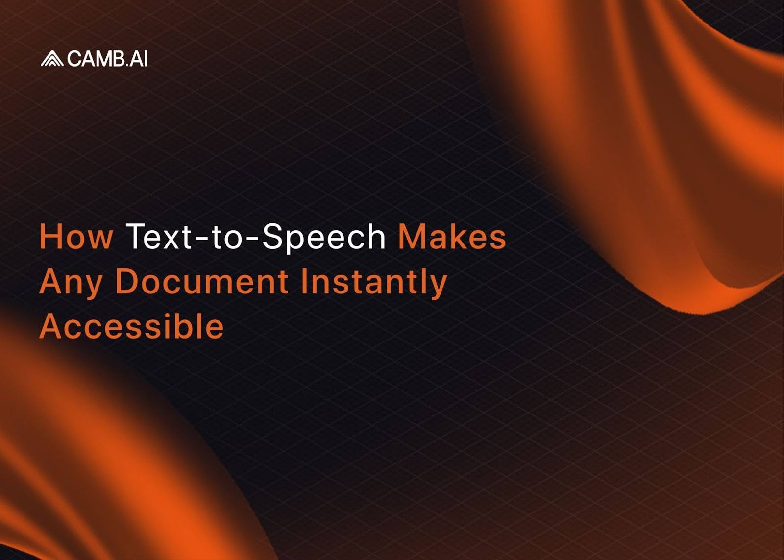 How Text-to-Speech Makes Documents Accessible