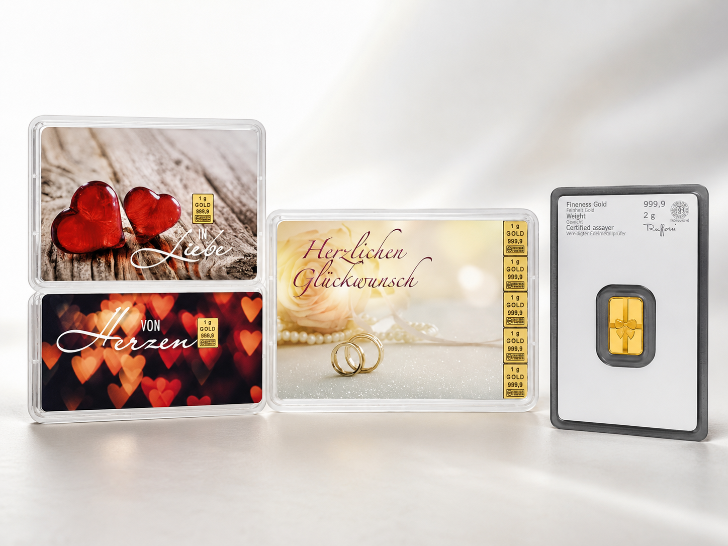 Geschenkbarren Gold 20 x 1 g