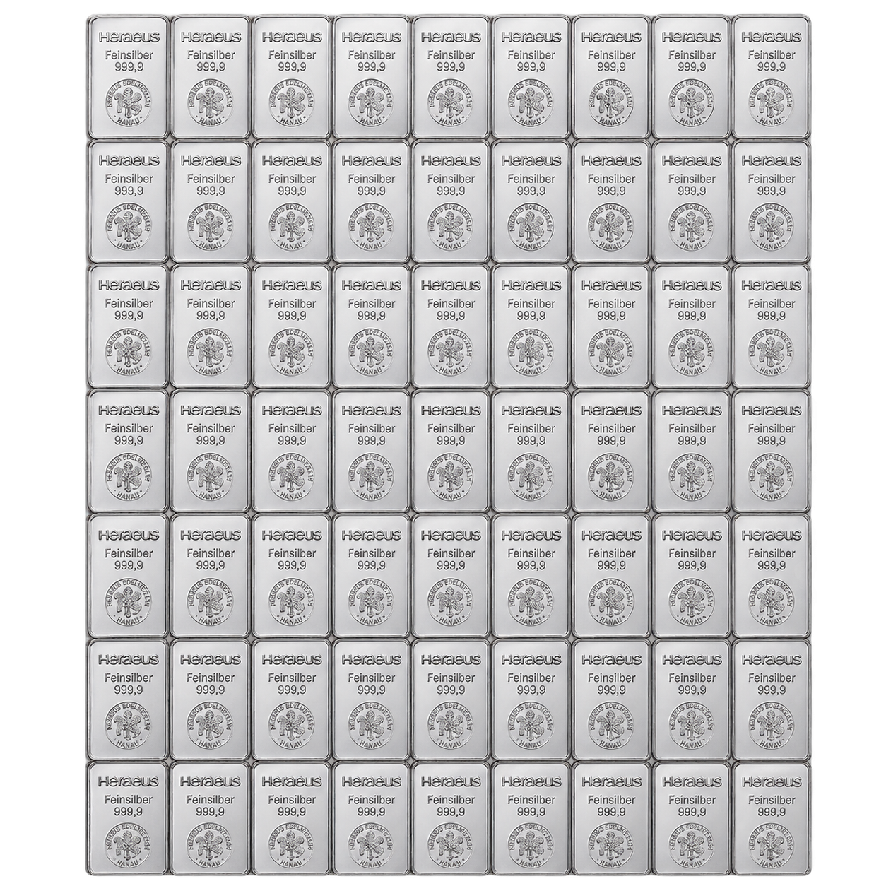 Tafelbarren Silber 100 x 1 g
