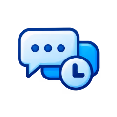 Blue gear icon representing settings or configuration.