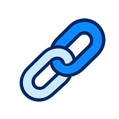 Blue gear icon representing settings or configuration.