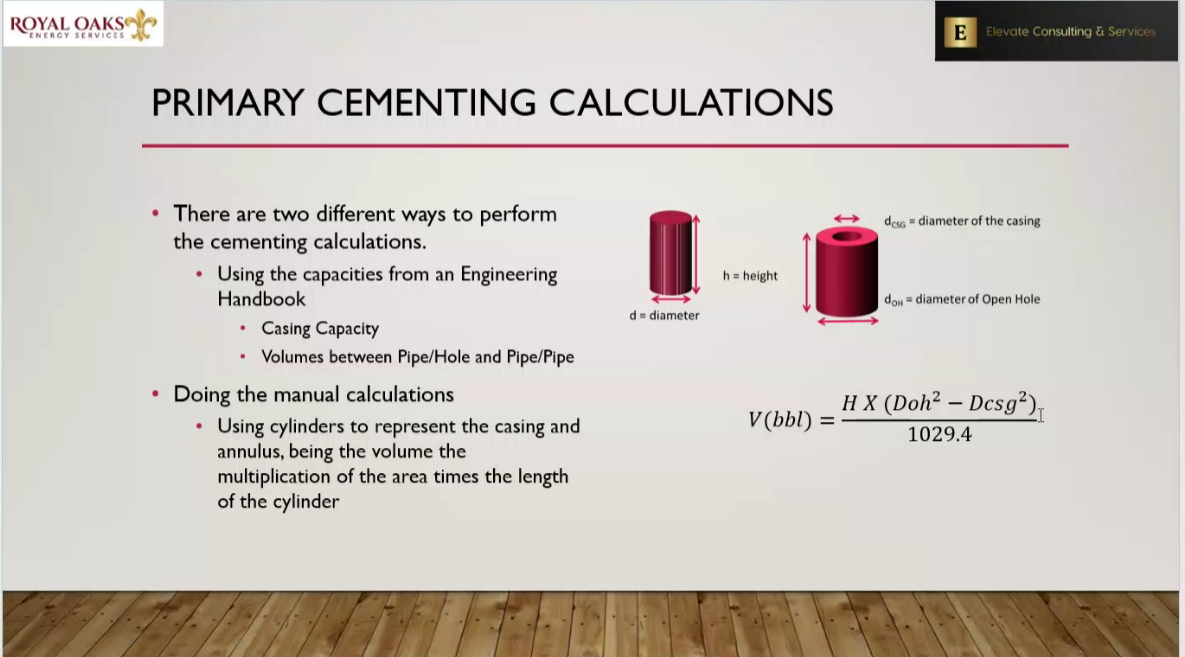 Cementing Fundamentals