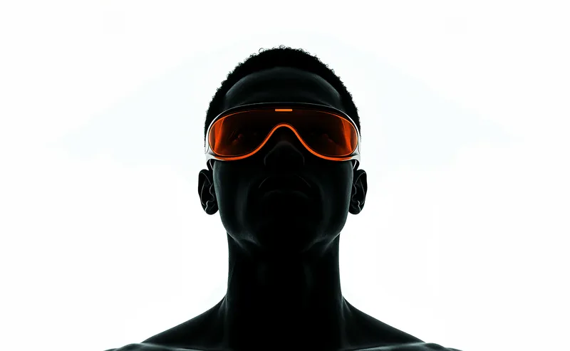 man with light background