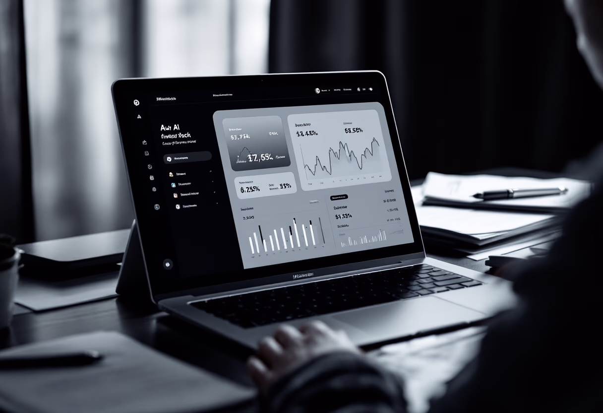 [interface] image of user interface elements (for a ai fintech company)