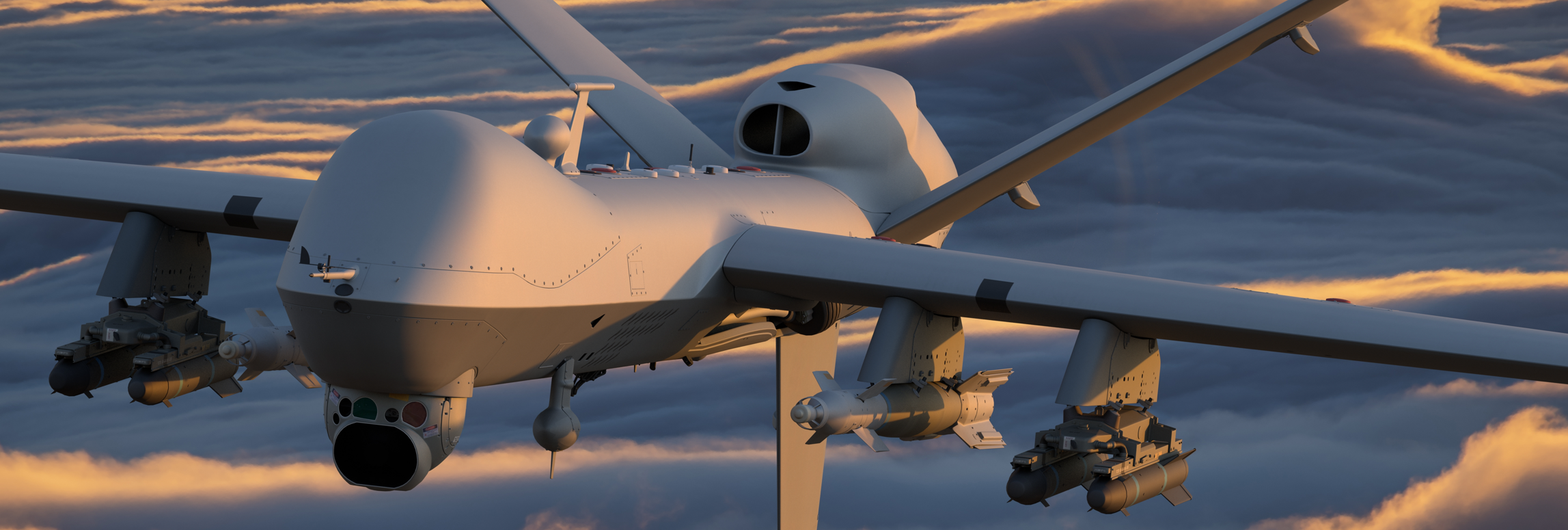 Person wearing headphones monitoring drone schematics and data on multiple computer screens in a control room.