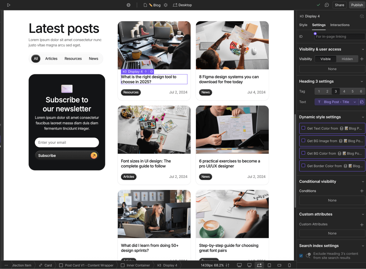 CMS Content - Portfolix X Webflow Template
