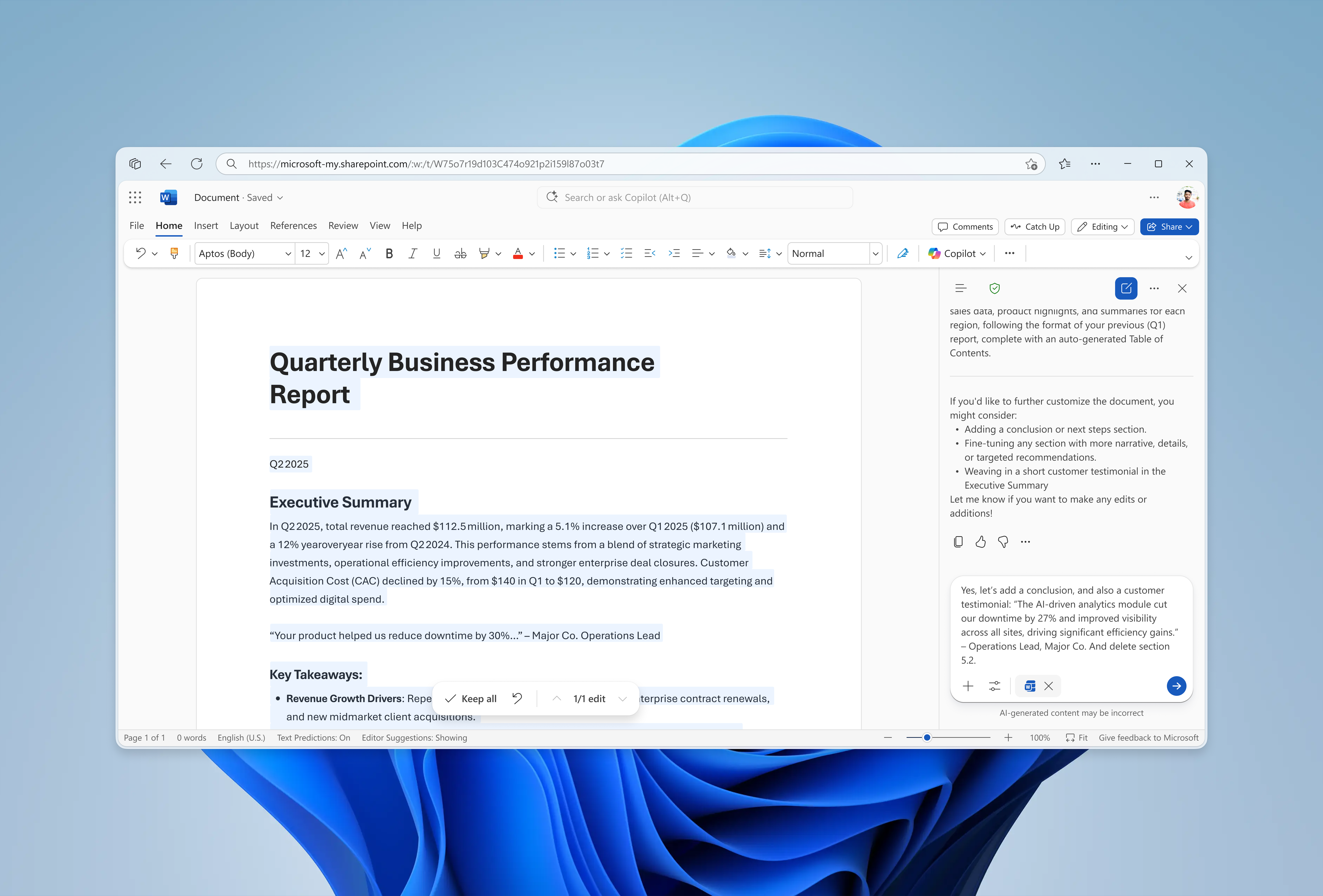 Microsoft Word Agent Mode