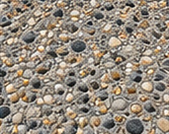 Exposed aggregate concrete texture