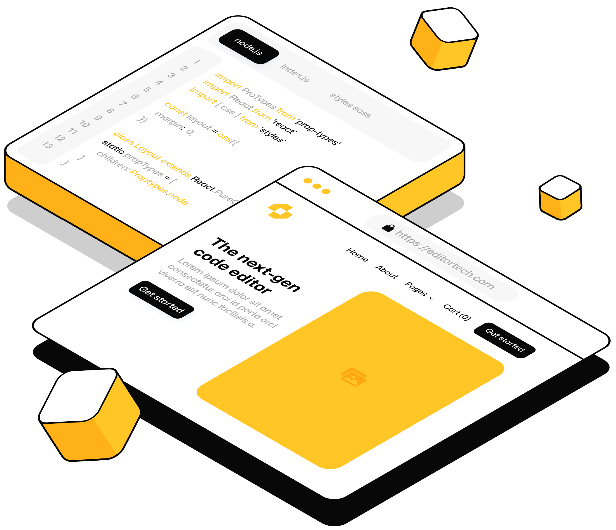 The Next Gen Code Editor - Editortech X Webflow Template