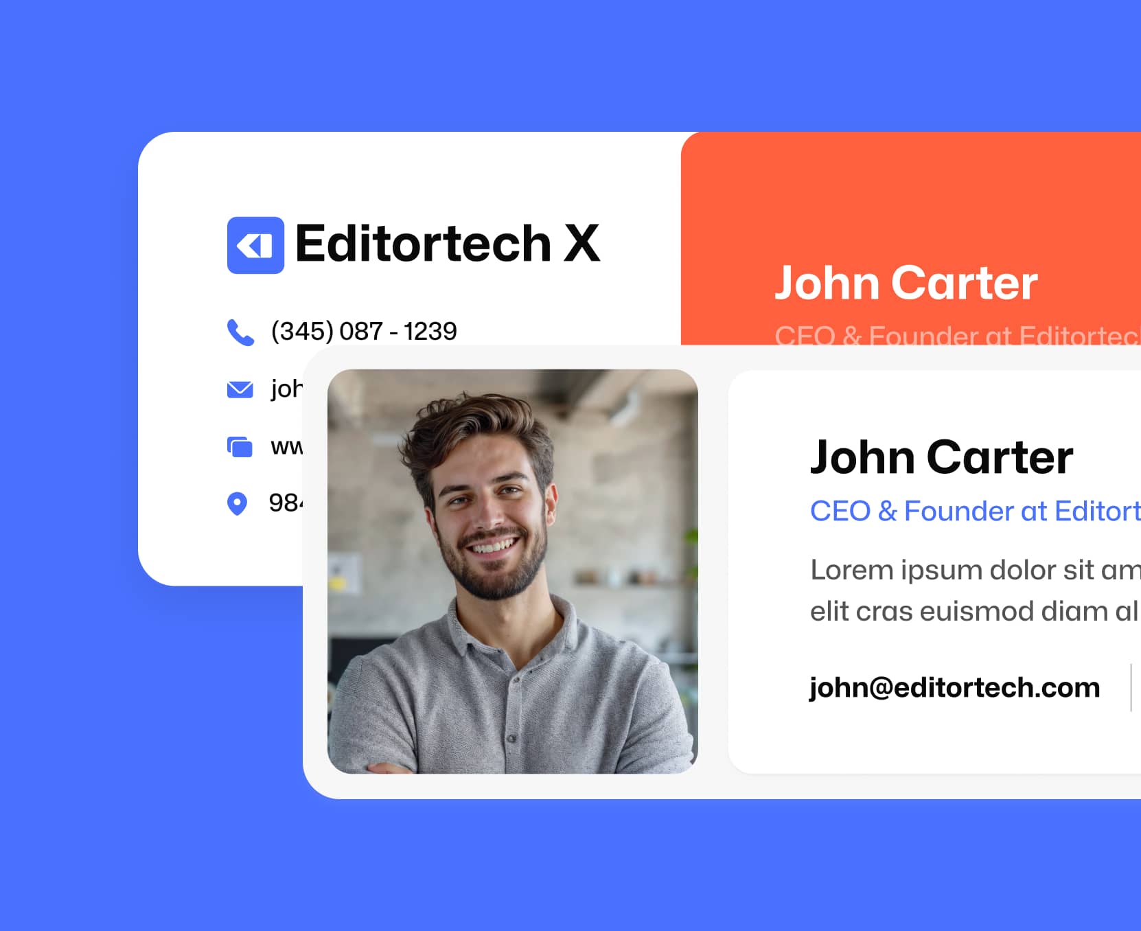 Editortech X - Email Signature - Tech App Webflow Template