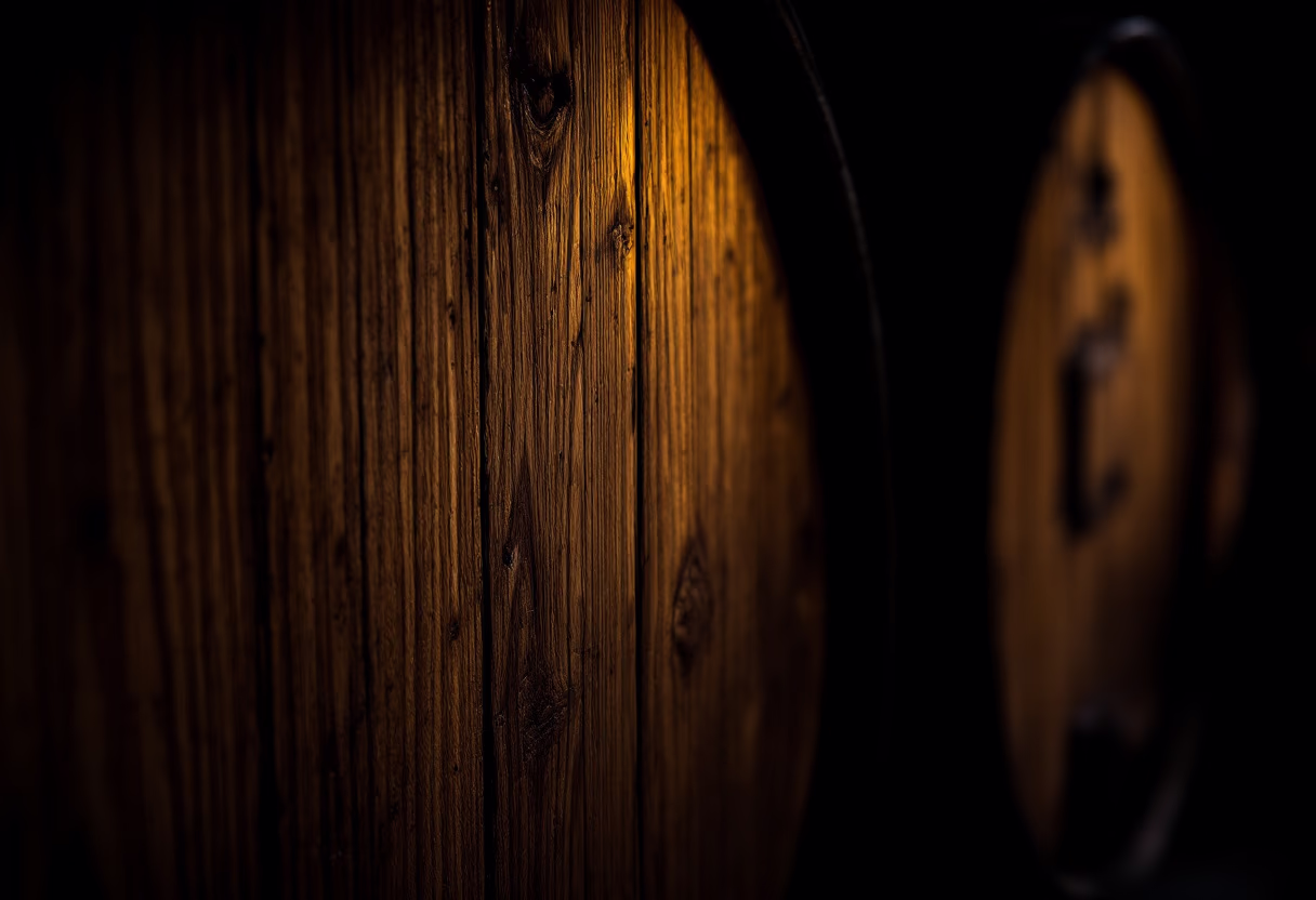 image of wine barrels for a winery