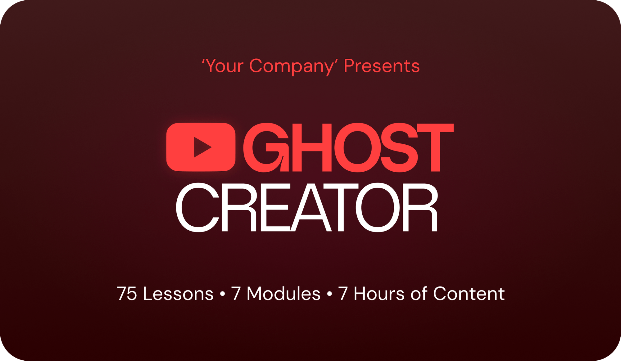 Ghost Creator