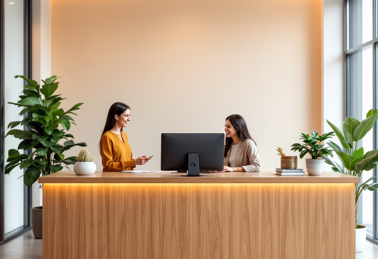 customer service representative [office scene]