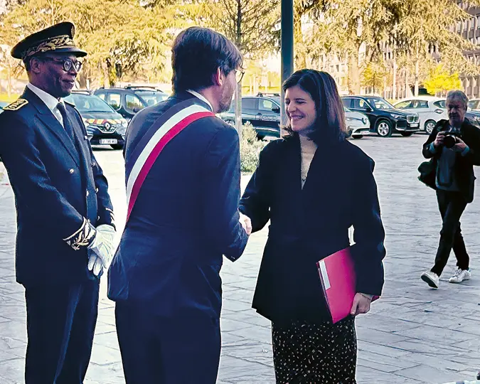 Inauguration à l'école CentraleSupélec du cluster DataIA en présence de Clara Chappaz
