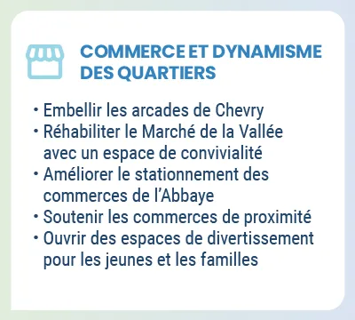 commerce et dynamisme des quartiers