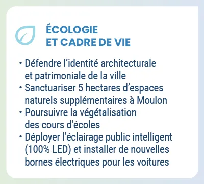 Écologie et cadre de vie