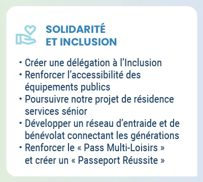 Solidarité et inclusion