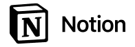 Notion logo featuring a stylized letter N on a tilted square block.