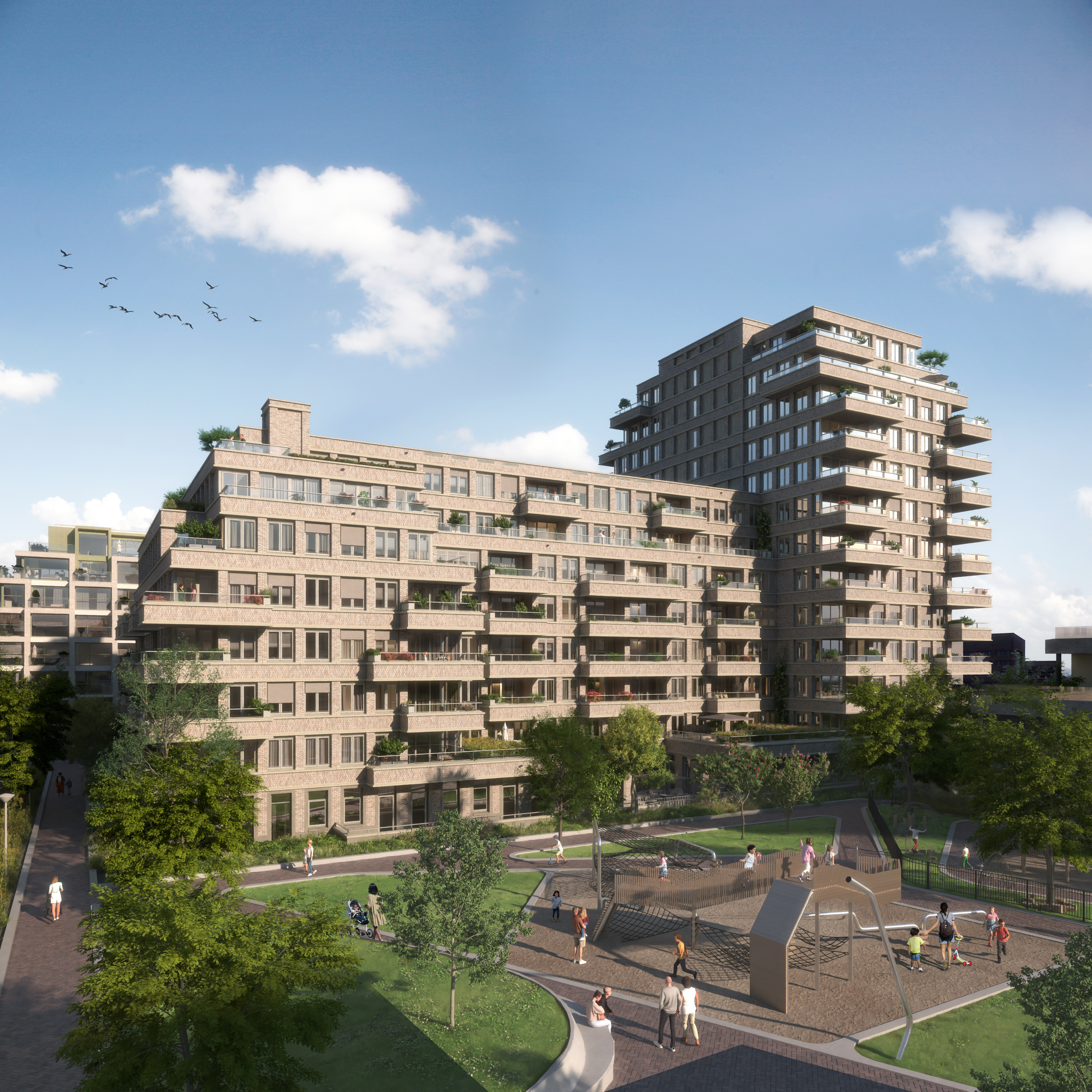 Illustratief beeld van het gebouw bij Seasons-locatie The Sphinx