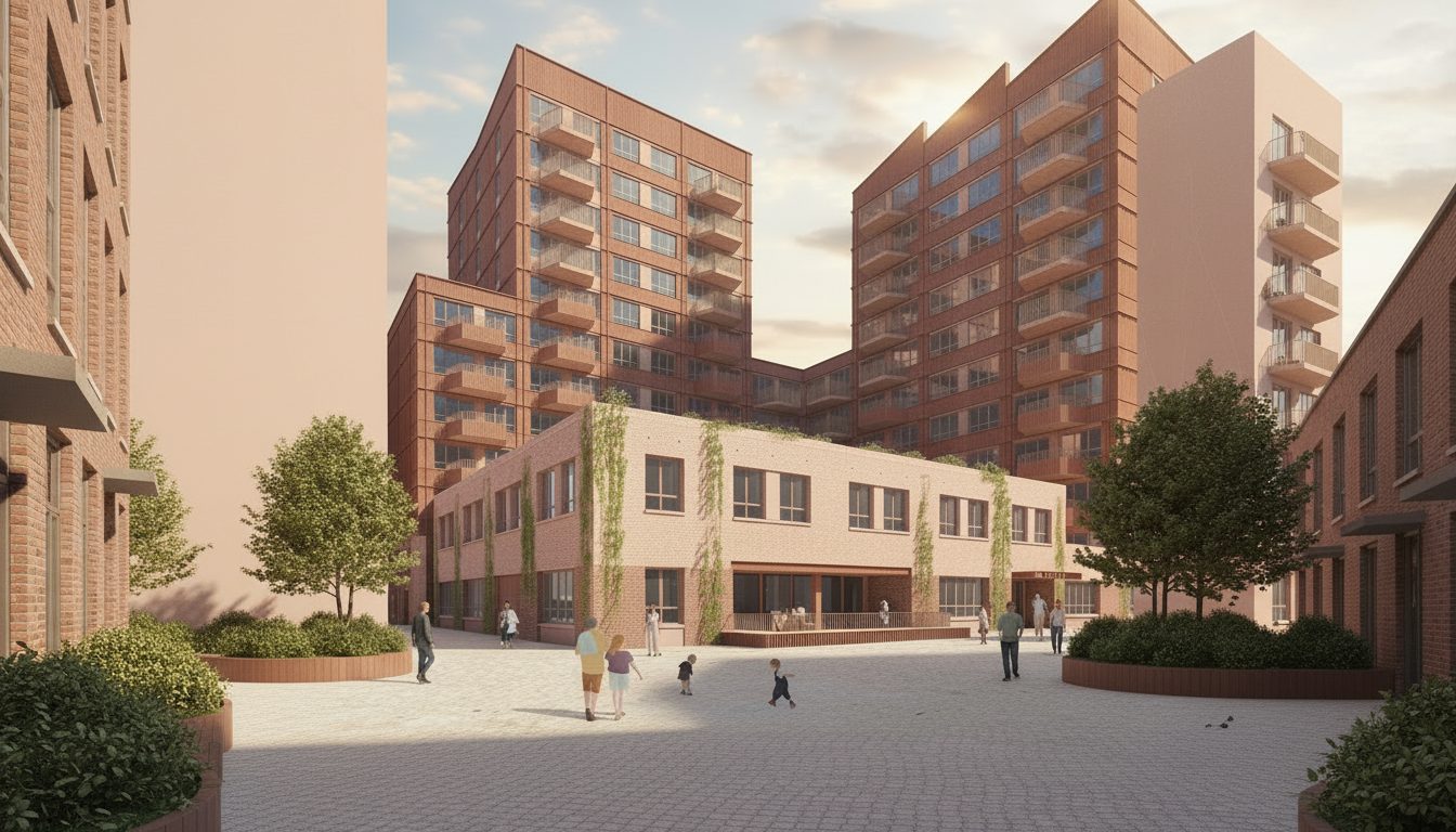 Illustratief beeld van het gebouw bij Seasons-locatie Orion