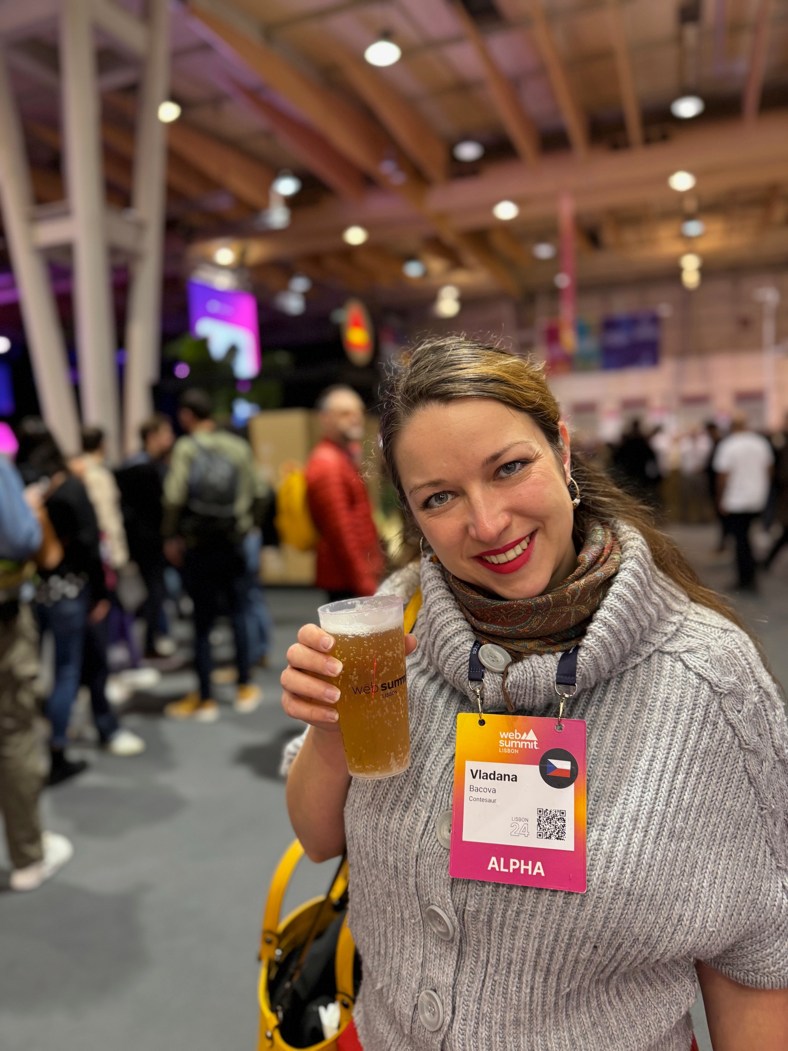 Vladana Bačová na konferenci Web Summit Lisbon