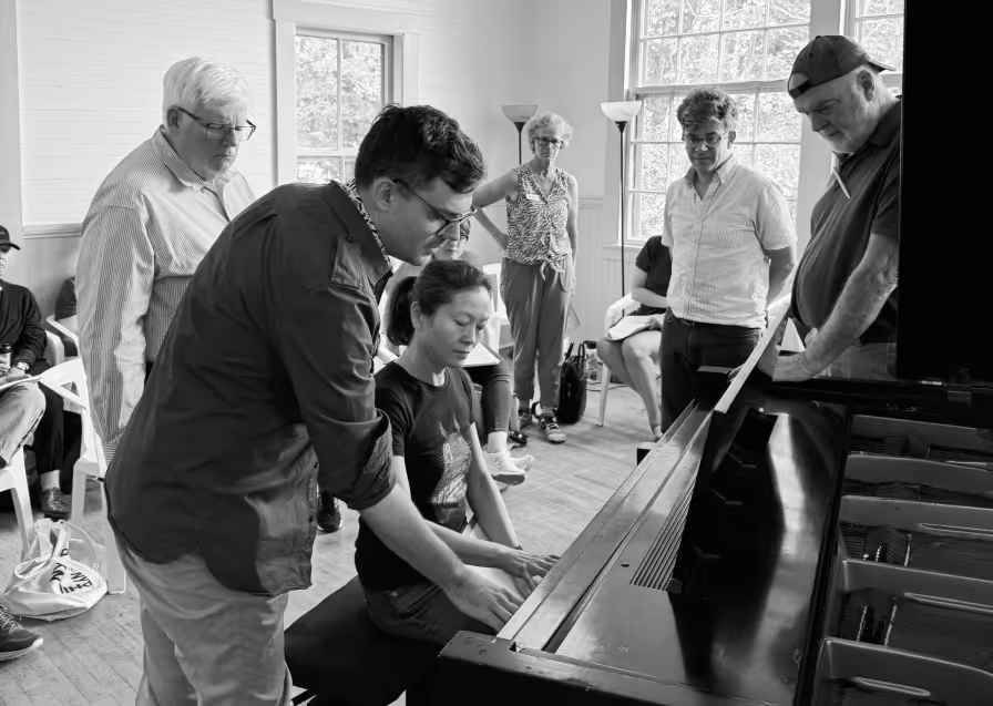 Jarred Dunn teaching a master class