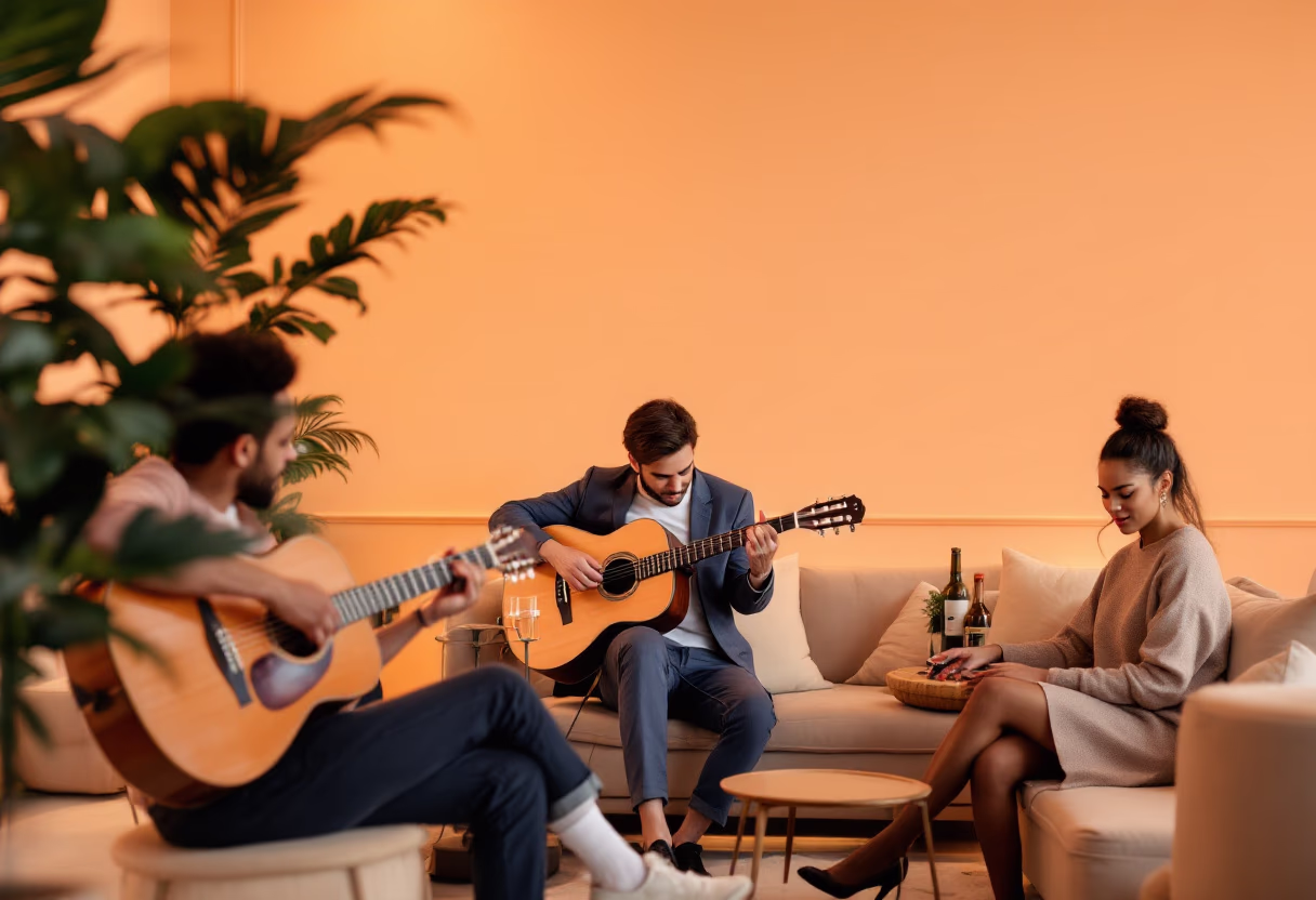 image of event at cafe