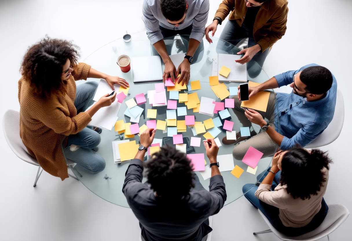 image of tech meeting (for a consumer apps)