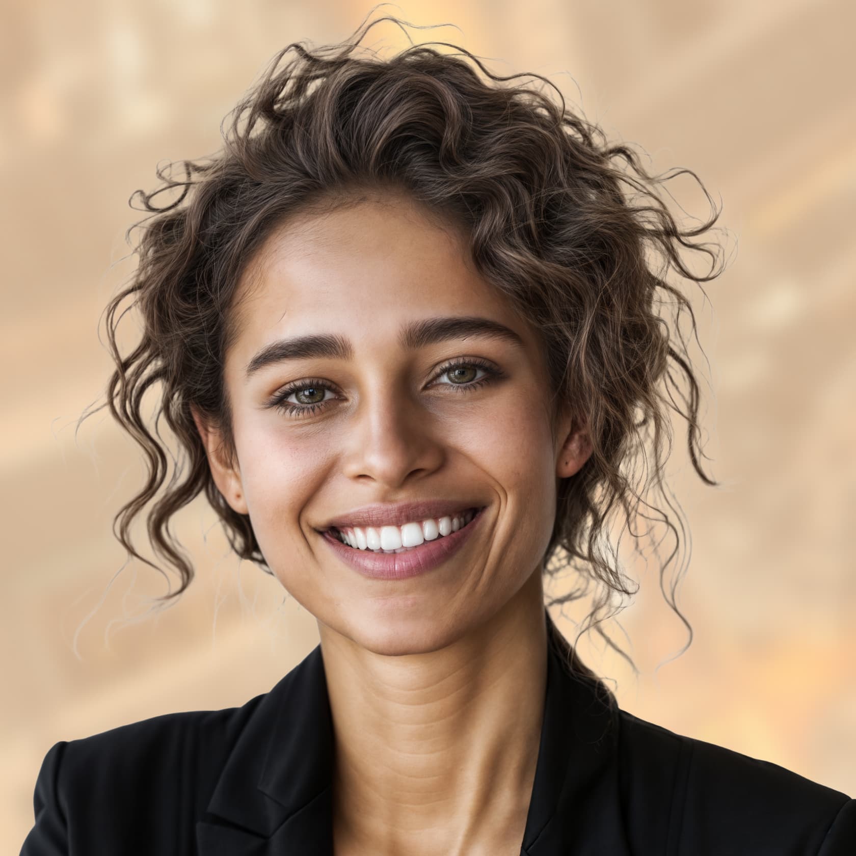 Young businesswoman smiling