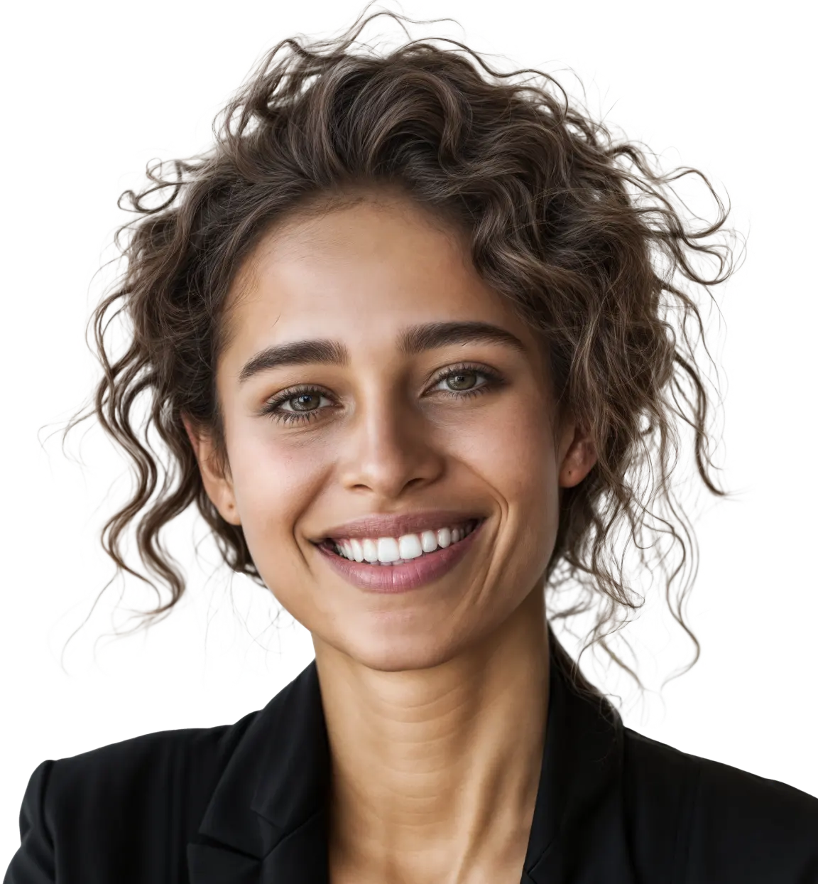 Young businesswoman smiling