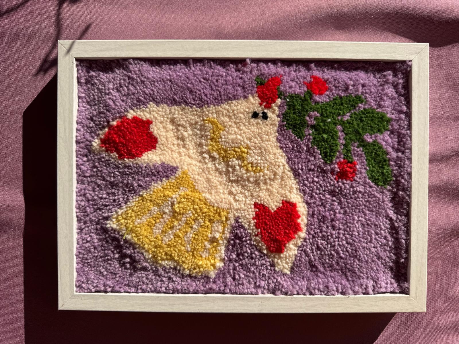 Foto van een tuft schilderij