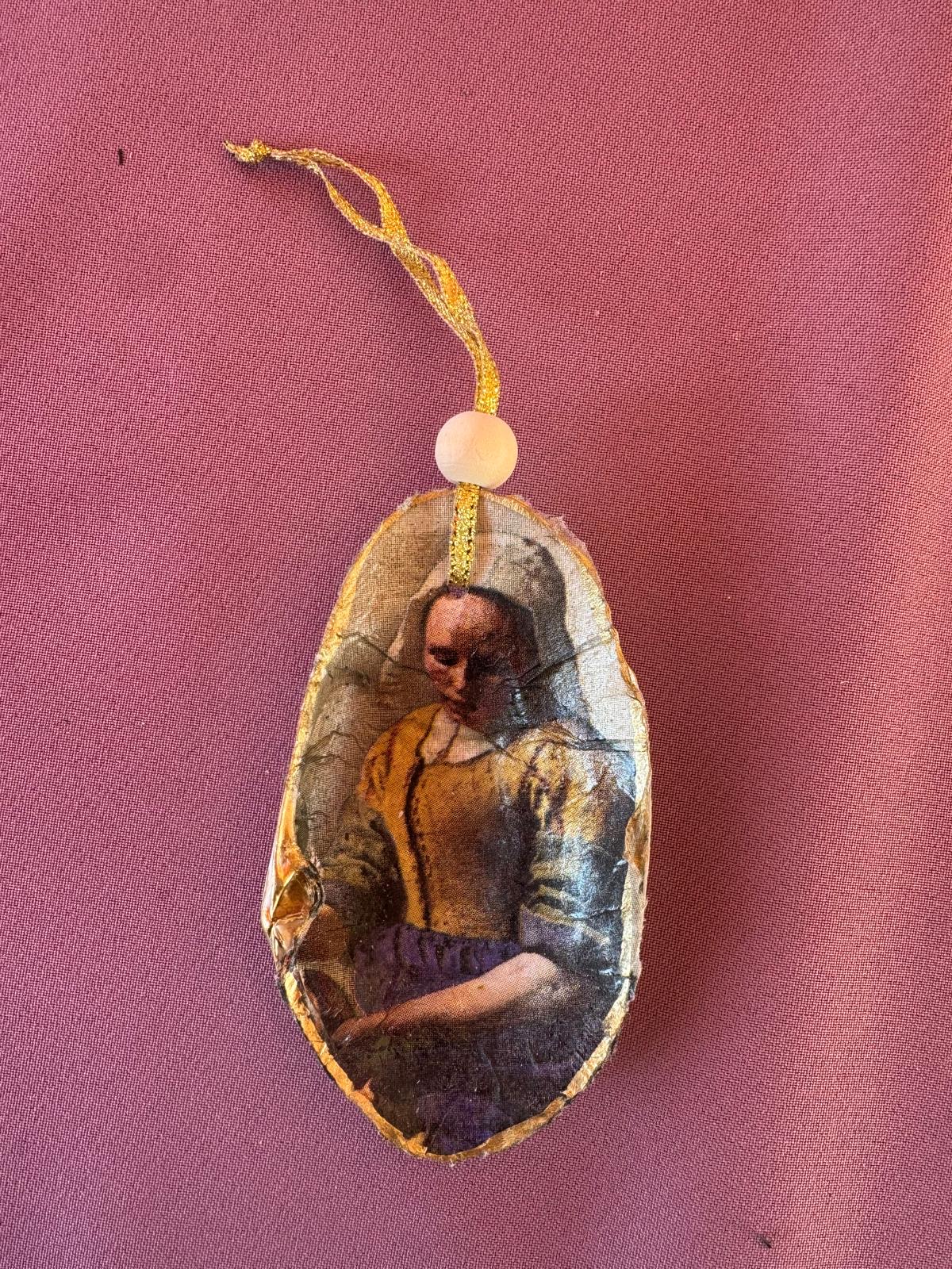 Foto van een zelfgemaakte schelp/oester