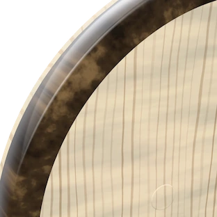 BUFFALO HORN, the rim in the material — framing A