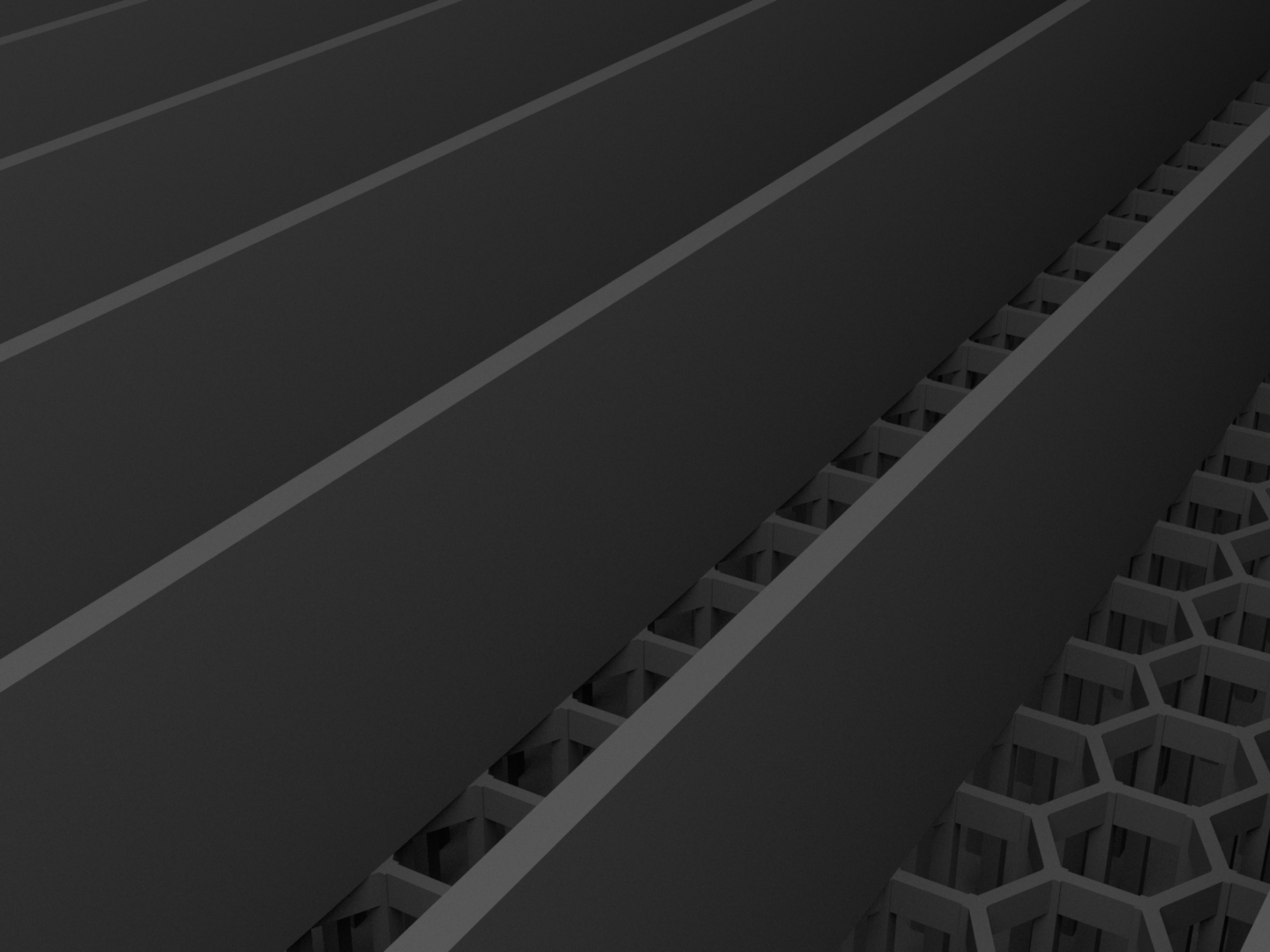 Scale geometry, matte black, 5 percent.