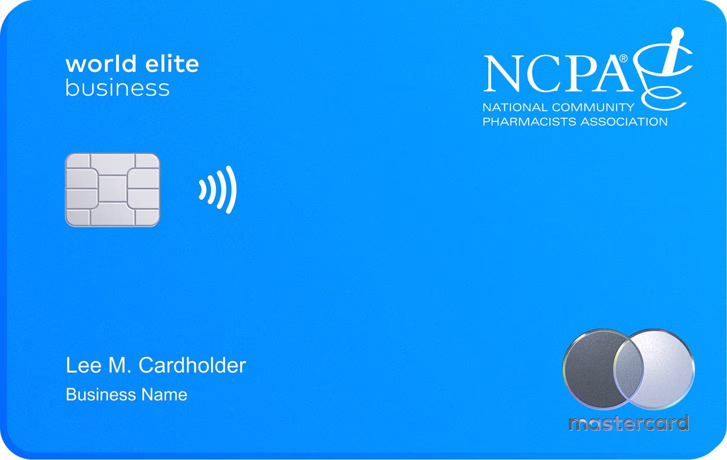 NCPA World Elite Business Mastercard with contactless payment feature