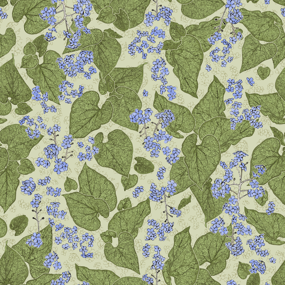 ivy vines repeat pattern