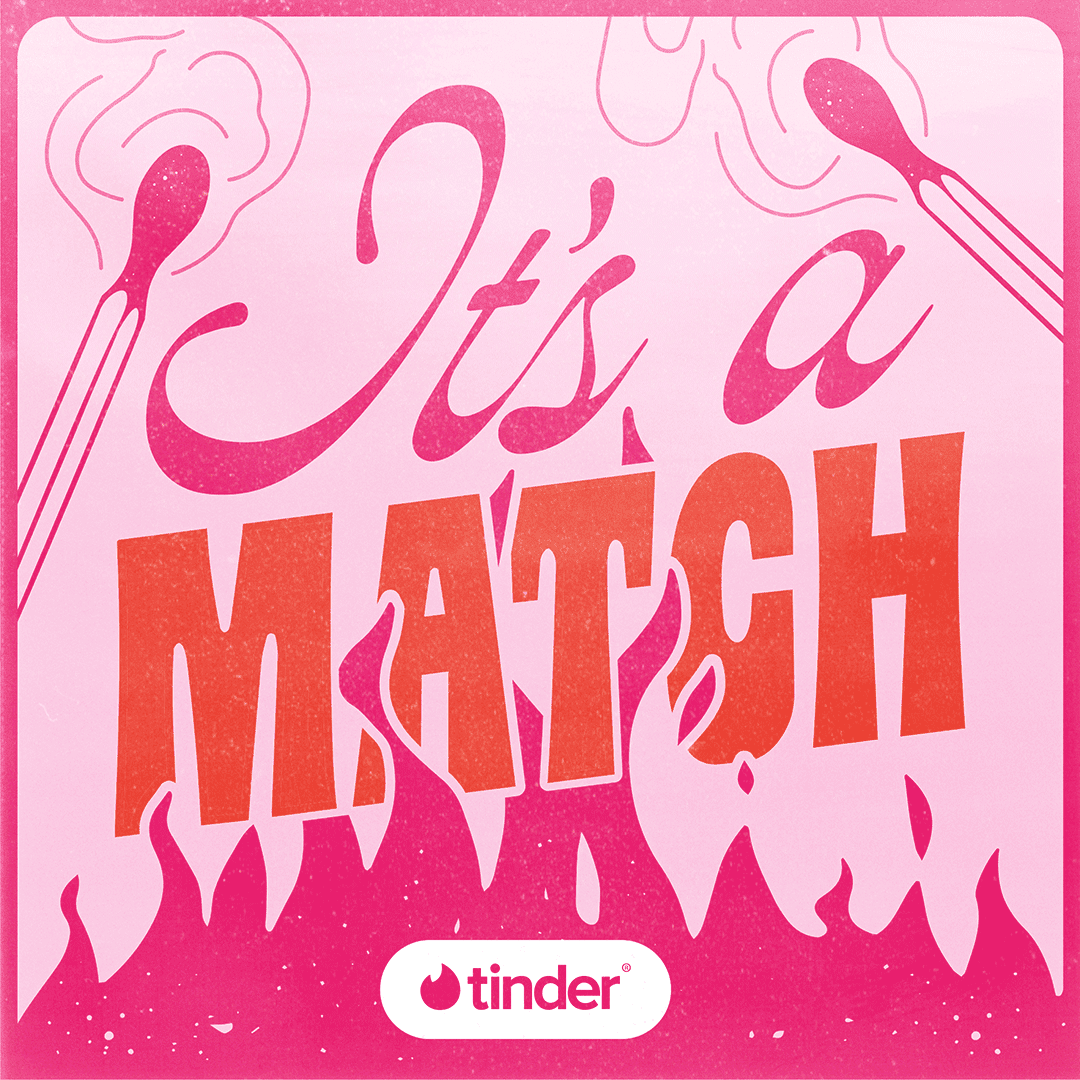 Design graphic 1 from the "Original merchandise collection for Tinder and Tinder University" project